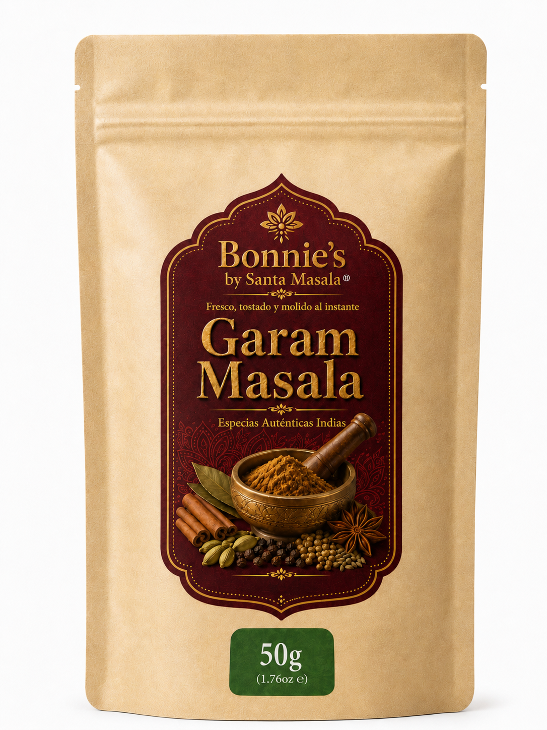 Presentación 50g de Garam Masala