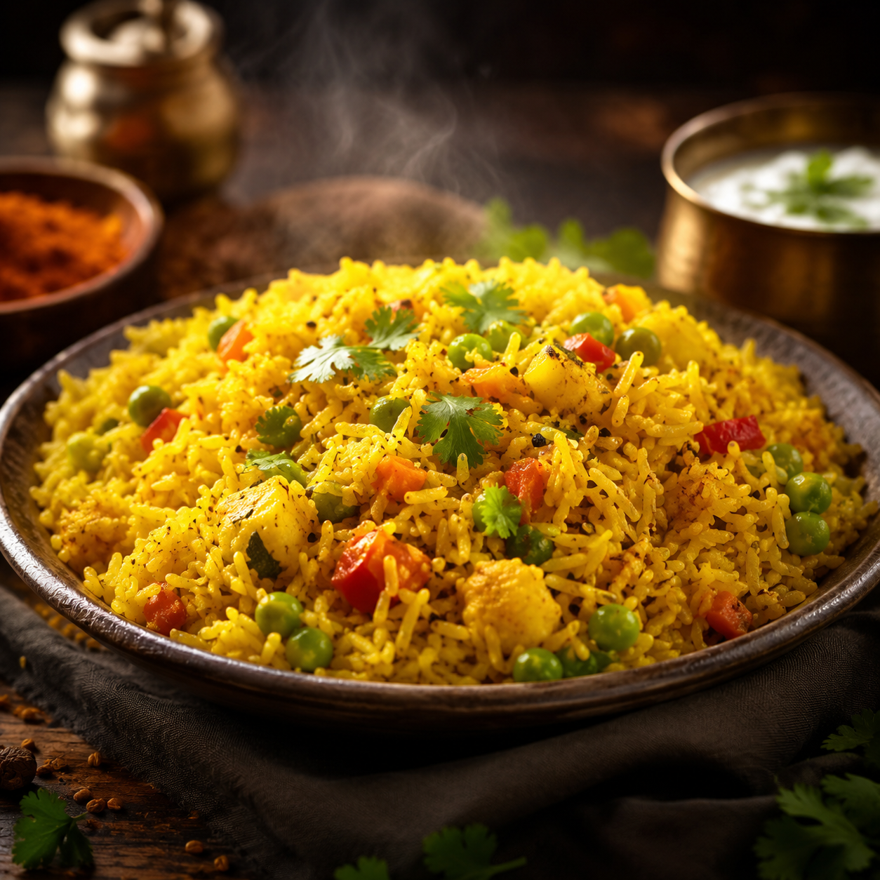 Arroz basmati especiado